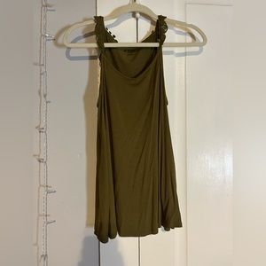 Olive green tank top